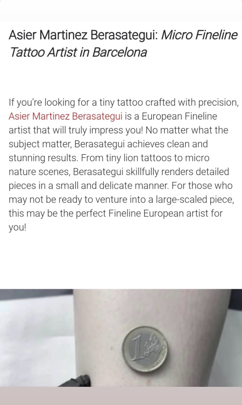 Tattoodo, Asier Martinez Berasategui profile